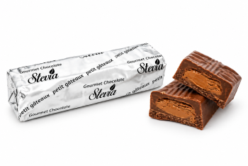 Σοκολάτα Γάλακτος με κρέμα Gianduia, χωρίς προσθήκη ζάχαρης, με Stevia (φυσικό γλυκαντικό).