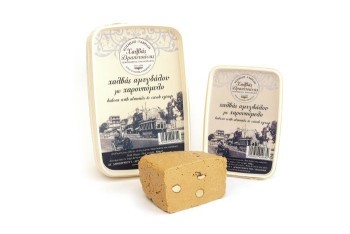 Χαλβάς Δραπετσώνας Κλασικός Με Χαρουπόμελο Και Αμύγδαλα